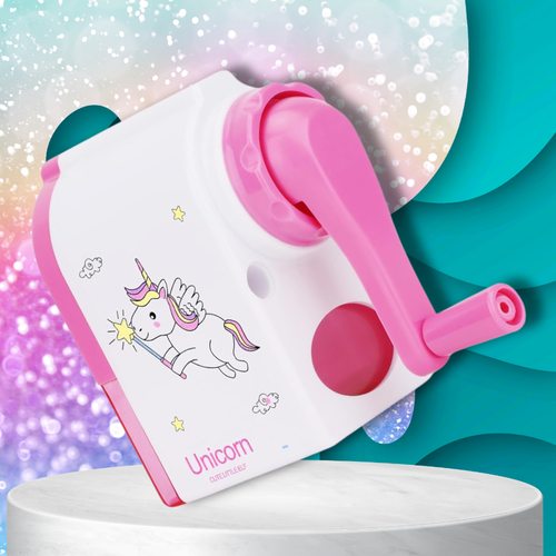 temperówka strugaczka  z pojemnikiem ręczna na korbkę nicekids różowa na Arena.pl