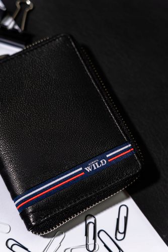 duży, skórzany portfel męski na zamek - always wild na Arena.pl