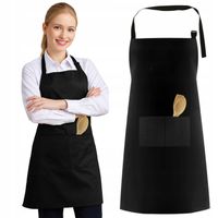 FARTUCH KUCHENNY OCHRONNY FARTUSZEK GASTRONOMICZNY WODOODPORNY CZARNY