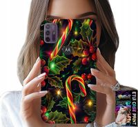 ETUI DO MOTOROLA MOTO G10 / G30 - LASKA CUKROWA, JEMIOŁA, CHOINKA + SZKŁO