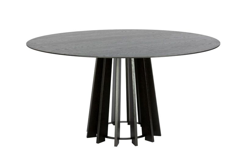 Stół TAVLE dąb czarny śr. 120 cm zdjęcie 1