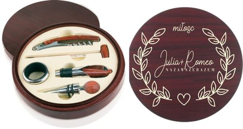 PREZENT NA ROCZNICĘ zestaw do wina z grawerem na Arena.pl