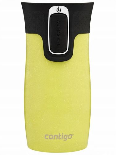 Kubek termiczny Contigo West Loop Mini 300ml - Żółty metalik - Cytryny na Arena.pl