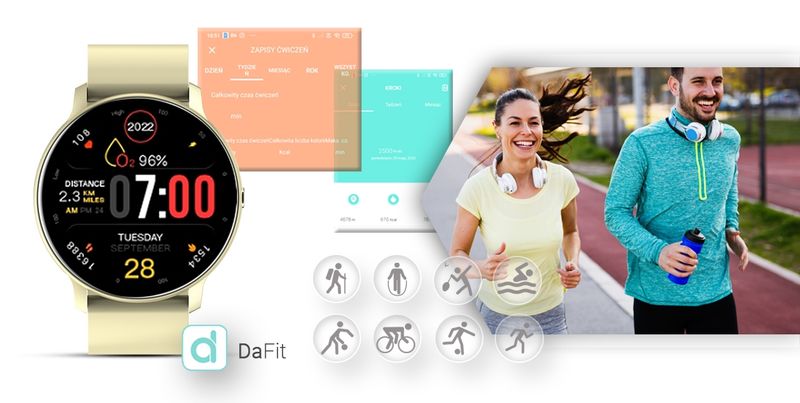 smartwatch giewont ecru gw120-6 zdjęcie 5