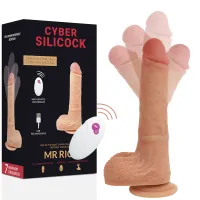 cyber silicock mr rick 20,9 cm - zdalnie sterowany model silikonowy