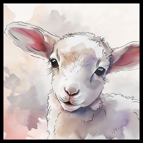 Plakat 60x60cm Mała Owieczka na Arena.pl