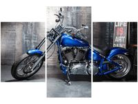 90X60CM OBRAZ CHROMOWANY MOTOCYKL