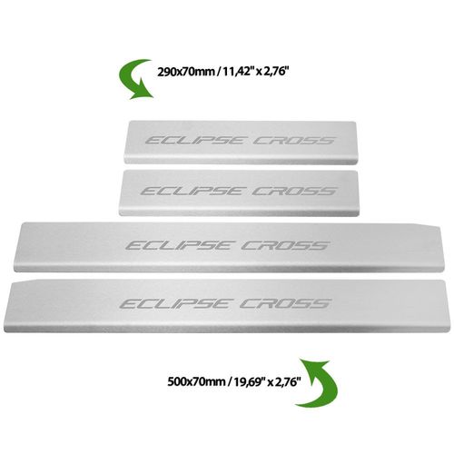 Listwa progowa MITSUBISHI ECLIPSE CROSS Stal nierdzewna 304 mat 4szt na Arena.pl