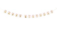 Baner Happy Birthday kotek z kokardką, 280 cm