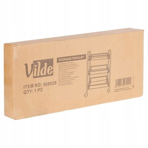 Wózek NA KÓŁKACH mobilny regał kuchenny łazienkowy 3 poziomowy szafka na Arena.pl