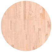 Blat do stolika, Ø60x1,5 cm, okrągły, lite drewno bukowe