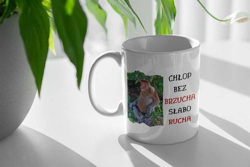 Kubek Prezent Śmieszny Nosacz Za Darmo To Biere Z Nadrukiem Ze Zdjęciem na Arena.pl