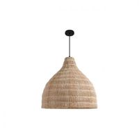 LAMPA WISZĄCA STAL RATTAN E27 40W IP20 BRĄZOWA CZARNA