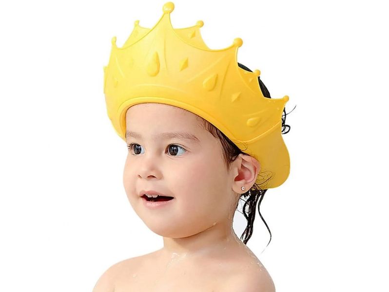 Rondo kąpielowe do mycia włosów głowy dla dzieci daszek korona dziecka zdjęcie 4