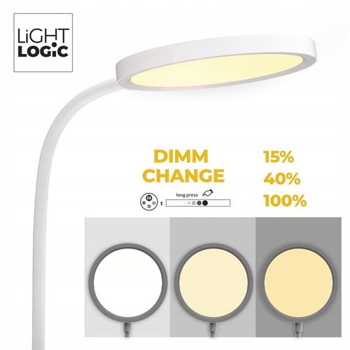 Lampka biurkowa dla dzieci lampa nocna LED LL BINED LED W kotek uchwyt na Arena.pl