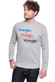 WRANGLER SEASONAL LOGO SWEAT MID GREY MEL W6A5HAX37 M