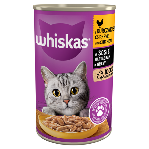 Whiskas Mokra karma dla kotów z kurczakiem w sosie 400 g na Arena.pl
