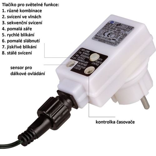 Świąteczna kurtyna 12 gwiazdek, 150LED, biała ciepła i zimna na Arena.pl