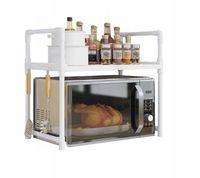 PÓŁKA KUCHENNA pod mikrofalówkę SZAFKA BIAŁA 2poziomy 48cm REGAŁ