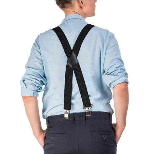 SZELKI MĘSKIE DO SPODNI MOCNE SZEROKIE CODZIENNE REGULOWANE POLSKIE na Arena.pl