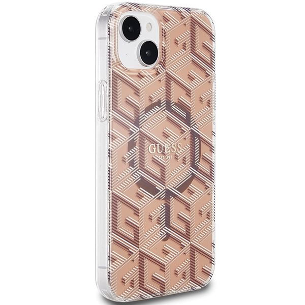 Etui Guess do iPhone 15 Plus, iPhone 14 Plus, Brązowy, MagSafe zdjęcie 4