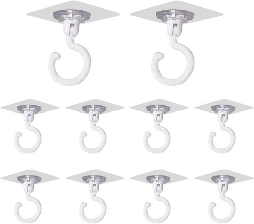 Haczyki Ścienne i Sufitowe Samoprzylepne 10szt na Arena.pl