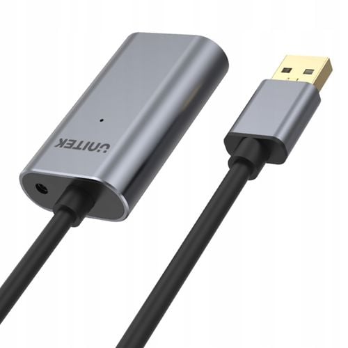 Przedłużacz USB Unitek Y-271 czarny 5 m na Arena.pl