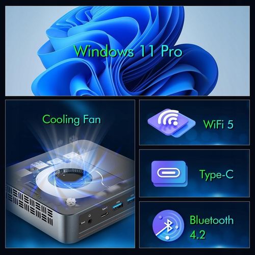 TRYCOO WL-6 MINI KOMPUTER PRZENOŚNY PC 8GB RAM 256GB INTEL N100 na Arena.pl