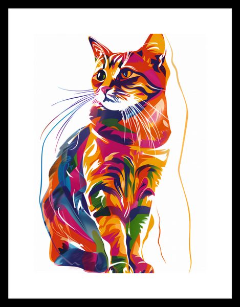 Plakat 20,5x28,4cm Nasycony Kot zdjęcie 3