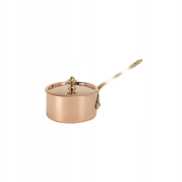 de Buyer MINI Rondelek miedziany z pokrywką 9 cm