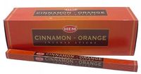 kadzidło zapachowe 5 opak po 8szt   cinnamon-orange / cynamon-pomarańcza/