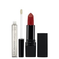 Avon Zestaw Szminka Red Supreme + Błyszczyk Clear