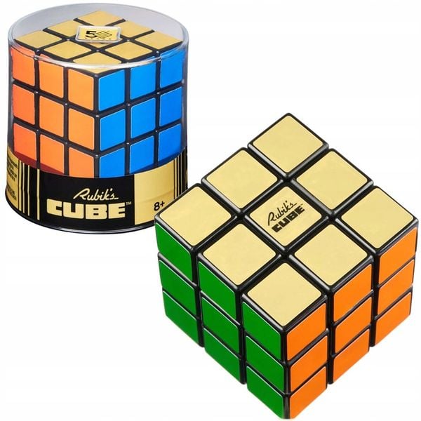 KOSTKA RUBIKA 3X3 RETRO VINTAGE GOLD EDYCJA SPECJALNA RUBIK'S CUBE zdjęcie 1