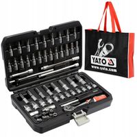 YATO ZESTAW NARZĘDZIOWY KLUCZE NASADOWE 1/4" KPL 56 SZT. + TORBA