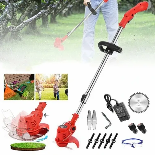 TELESKOPOWA ELEKTRYCZNA BEZPRZEWODOWA PODKASZARKA 650 W MOCNA+2*3000mAh AKU na Arena.pl