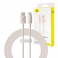 Kabel Baseus USB-C 100W 2m Szybkie Ładowanie DO Telefonu Różowy