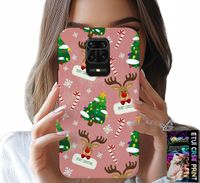 ETUI DO XIAOMI NOTE 9 PRO / 9S - ŚWIĄTECZNE RENIFERY CHOINKI LASKA WZORY