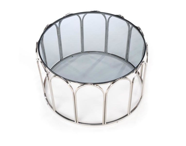 Stolik kawowy Viola dymiony /chrom zdjęcie 3