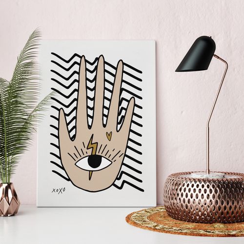 Plakat ilustracja ręka dłoń 70x100 cm na Arena.pl