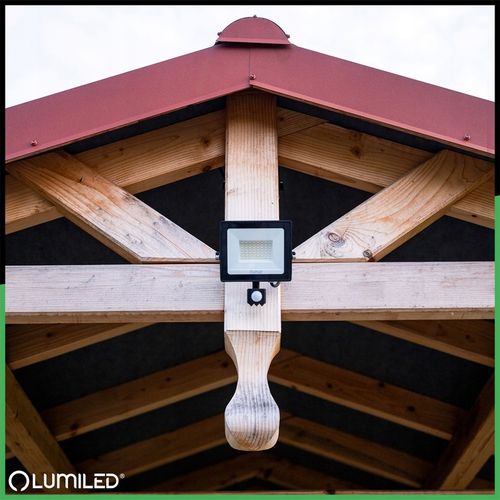 HALOGEN NAŚWIETLACZ LED 50W ZEWNĘTRZNY LAMPA Z CZUJNIKIEM RUCHU Garaż na Arena.pl