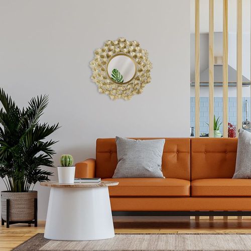 Lustro ścienne złote 52 cm na Arena.pl