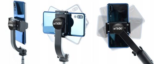 Gimbal Bezprzewodowy stabilizator obrazu do telefonu kamery z tripodem na Arena.pl