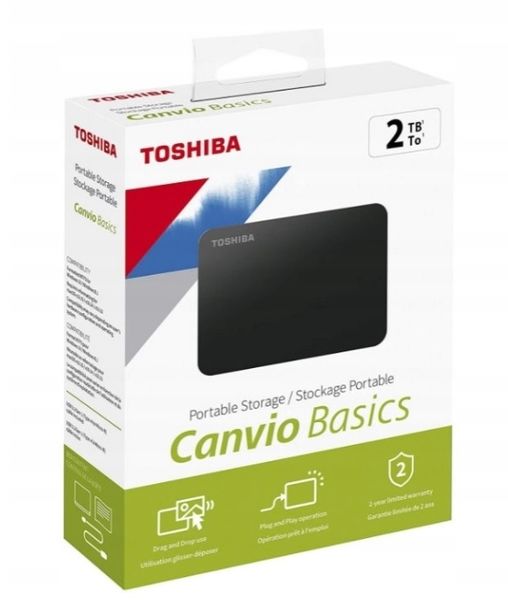 Toshiba Canvio Basics 2TB USB 3.0 Black zdjęcie 1