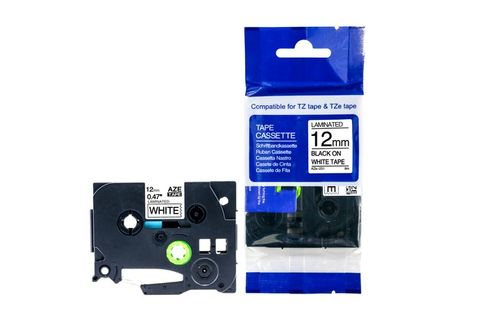Taśma do Brother 12mm TZ-231 TZ231 Biała z Czarnym Nadrukiem ZESTAW 5 TAŚM na Arena.pl