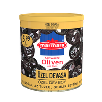Marmara Ogromne Oliwki Gemlik 400g – czarne oliwki premium
