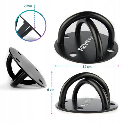 MOCOWANIE SUFITOWE STALOWY UCHWYT HAK DO MONTAŻU PASÓW TRX HUŚTAWKI WORKA na Arena.pl