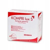 ZARYS KOMPRI lux S-17N 8W 10cm x 10cm x 3szt Kompres gazowy, jałowy