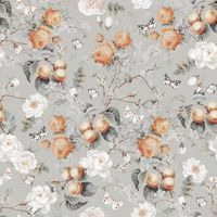 Tapeta Kwiaty I Brzoskwinie W49 270 cm płótno