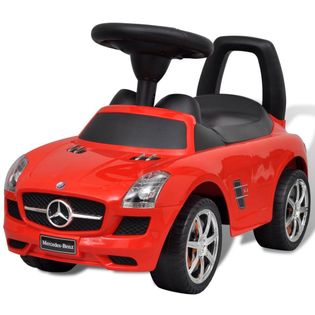 Mercedes Benz - Samochód Zabawka Dla Dzieci Napędzany Nogami Czerwony