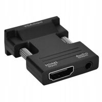 ADAPTER HDMI ŻEŃSKI NA MĘSKI VGA1080P ADAPTER WIDEO DO KOMPUTERA